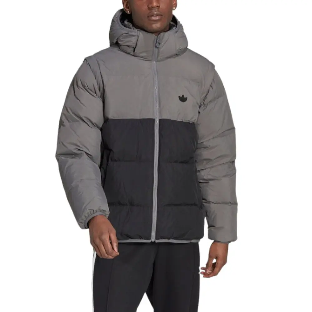 Пуховик Adidas Originals 3 in 1 (сіро-чорний)